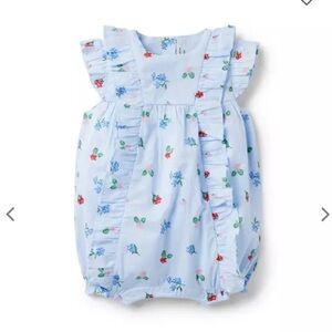 Janie and Jack BABY FLORAL RUFFLE ROMPER